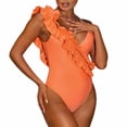 thumbnail image 1 of Traje de Baño Mujer Gibobby Conjunto arriba y abajo verano Color sólido Cuello colgante, 1 of 5