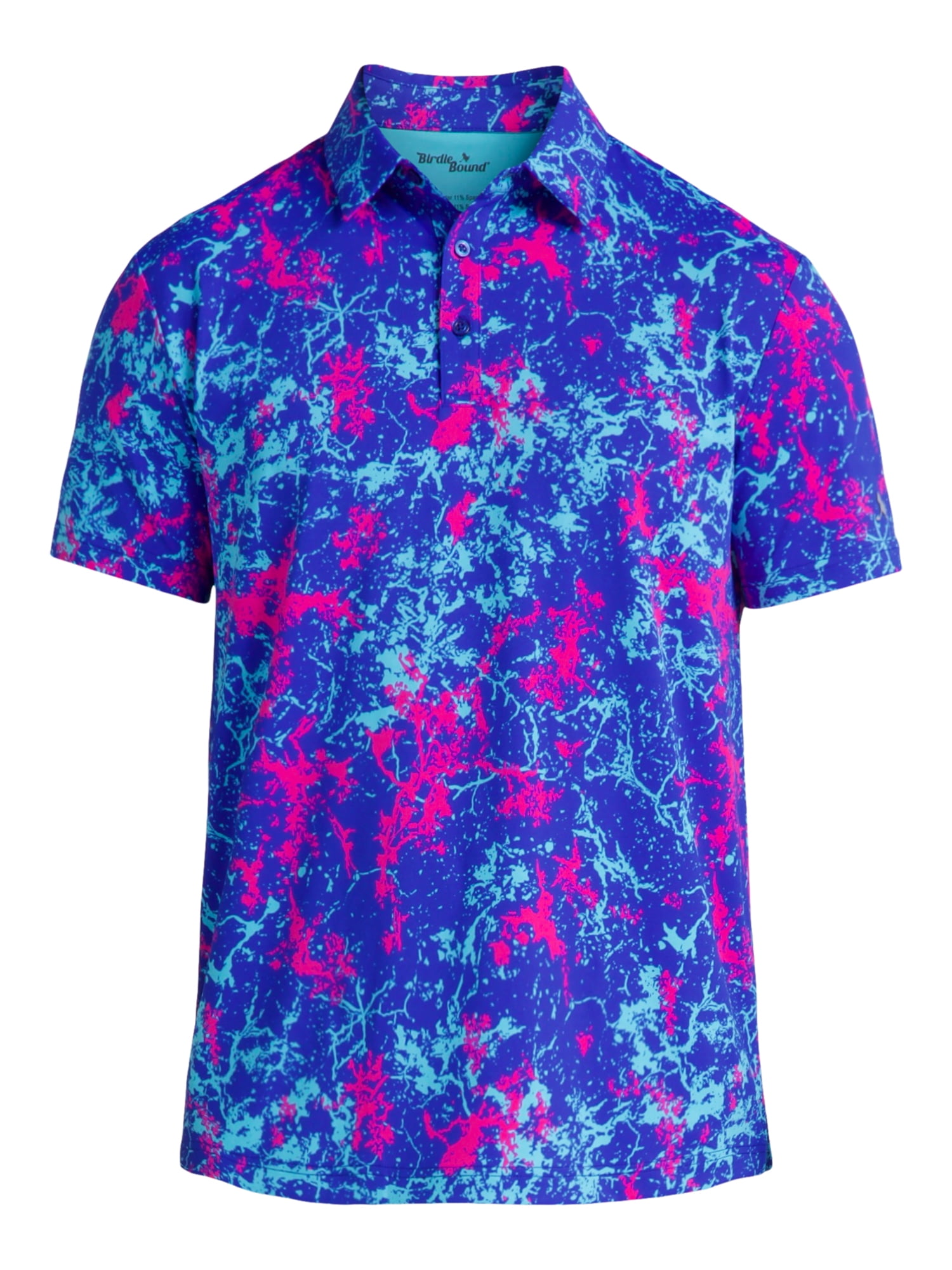 Birdie Bound Men's & Big Men's Novelty Print Golf Polo, Sizes S-5XL