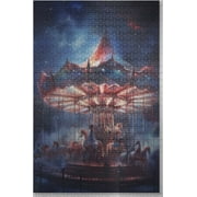 Carousel At Night Canvas 500 Piece Puzzle For Adults, No Dust Leisure Puzzle