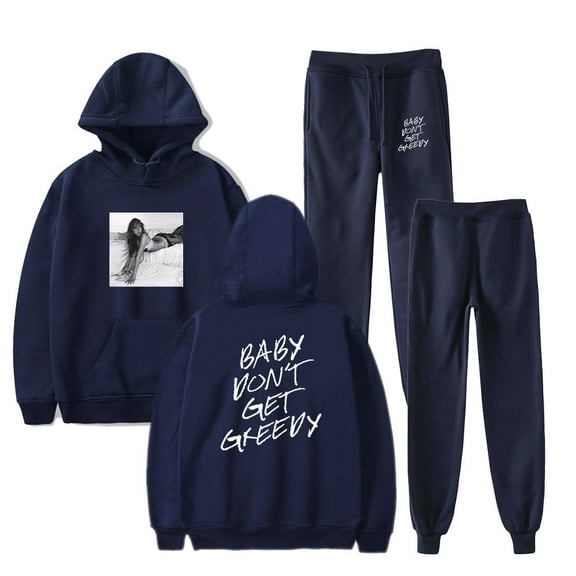 Tate Mcrae Greedy Men/Women Fall Suit Hoodies Sportswear Hooded Ankle Banded Pant Two Piece Set