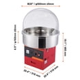 thumbnail image 4 of KFFKFF Electric Cotton Candy Maker, 1000W for Sweet Treats, Includes Protective Cover, Stainless Bowl, Sugar Spoon, Storage Drawer, Ideal for Children's Birthdays, Family Gatherings, Red, 4 of 7