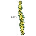 Efavormart 5 Bushes | 70 Yellow Artificial Silk Blossomed Sunflowers ...