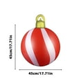 thumbnail image 2 of Elainilye Christmas Inflatable Decorations PVC Glitter Ball 18 Inches for Outdoor Indoor Tree Holiday Decor, 2 of 7