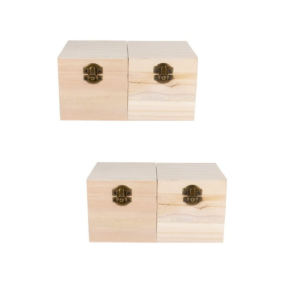 2 Sets Houseplant Wooden Storage Box Home Decor Boxes Miss 10.00X10.00X10.00CM