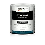 ColorPlace Exterior Semi-Gloss Paint, White