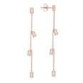 thumbnail image 1 of Baguette Linear Earrings in Rose Gold, 1 of 1