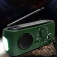 thumbnail image 2 of Lampe de Secours Portable AM FM NOAA avec Énergie Solaire, Manivelle Intégrée, Lampe de Poche LED et Chargeur USB pour Kit de Camping et Randonnée en Plein Air, 2 of 9