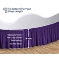 thumbnail image 5 of SGI Bedding Round Bed Skirt |Wrap Around Microfiber Bed Skirt | Fade Resistant, Wrinkle Free, Anti-static, Decorative, Extra Storage Space, Clutter-Free | 96" Diameter / 18" Drop, Purple, 5 of 8