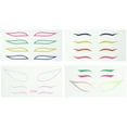 thumbnail image 1 of 4Sets Colorful Eyeliner Stickers Waterproof Eye Line Stickers Eye Makeup Tool, 1 of 8