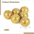 thumbnail image 5 of 6 PCS Golden Mosaic Glass Balls, 3.1 in Decorative Orbs Sphere Balls for Bowls, Vases, Table Centerpieces, Shiny Mosaic Decorative Balls for Living Room, Dining Table, Party Home Decor, 5 of 6