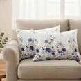thumbnail image 2 of Purple Spring Floral Outdoor Waterproof Pillow Covers, Elegant Pastoral Flowers Watercolor Decorative Rectangle Throw Pillowcase Sofa Cushion Sham for Patio/Couch/Chair, 20"x12" 2 Pack, 2 of 8