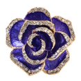 thumbnail image 4 of Broche de flor ANGGREK accesorios de ropa diamantes de imitación color Púrpura azulado, 4 of 8