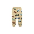 thumbnail image 3 of Bellafa Toddler Boy Sweatpants Cotton Boys Athletic Joggers Pants Kids Dino Truck Graphic Sweats Pants with Pocket 2-7T, 3 of 8
