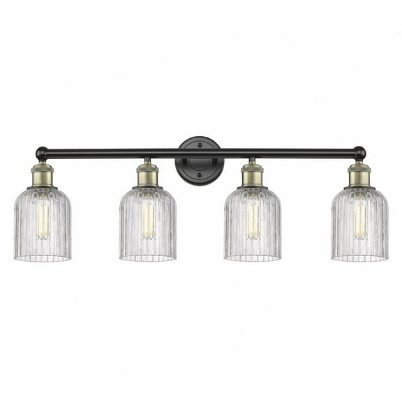 Innovations Lighting - Bridal Veil - 4 Light Bath Vanity In Art Deco Style-11.25