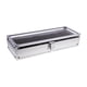 thumbnail image 4 of Caja organizadora para reloj, estuche de exposición para joyería, 6 ranuras, lujosa, multifuncional, para niñas y mujeres, tapa transparente, elegante Yinane Almacenamiento de relojes, 4 of 8