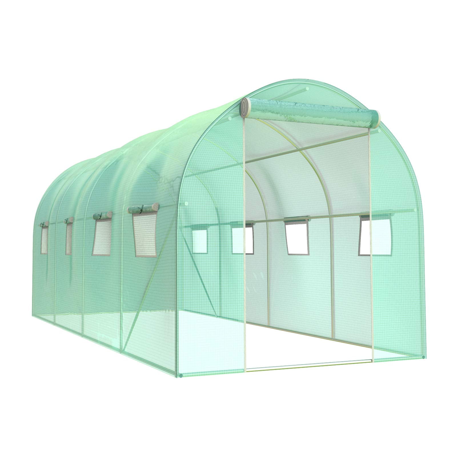 and Flowers Biltek 11ft Portable Walk-in Garden Greenhouse Outdoor Green House for Fruits Plants 11' Long x 10' Wide x 7' High Vegetables