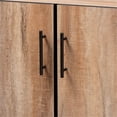thumbnail image 5 of Baxton Studio Patton Modern and Contemporary Natural Oak Finished Wood 3-Door Dining Room Sideboard Buffet, 5 of 6