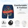 thumbnail image 4 of Kdxio Merry Christmas 1 Print Men'S Swim Trunks With Compression Liner 7 Inch Inseam Quick Dry Swim Shorts, 4 of 7
