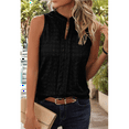 thumbnail image 6 of Women'S Solid Color V-Neck Sleeveless Top Black L, 6 of 7