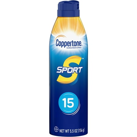 Coppertone Sport Sunscreen Continuous Spray SPF 15, 5.5 (Best Spray Sunscreen For Kids)