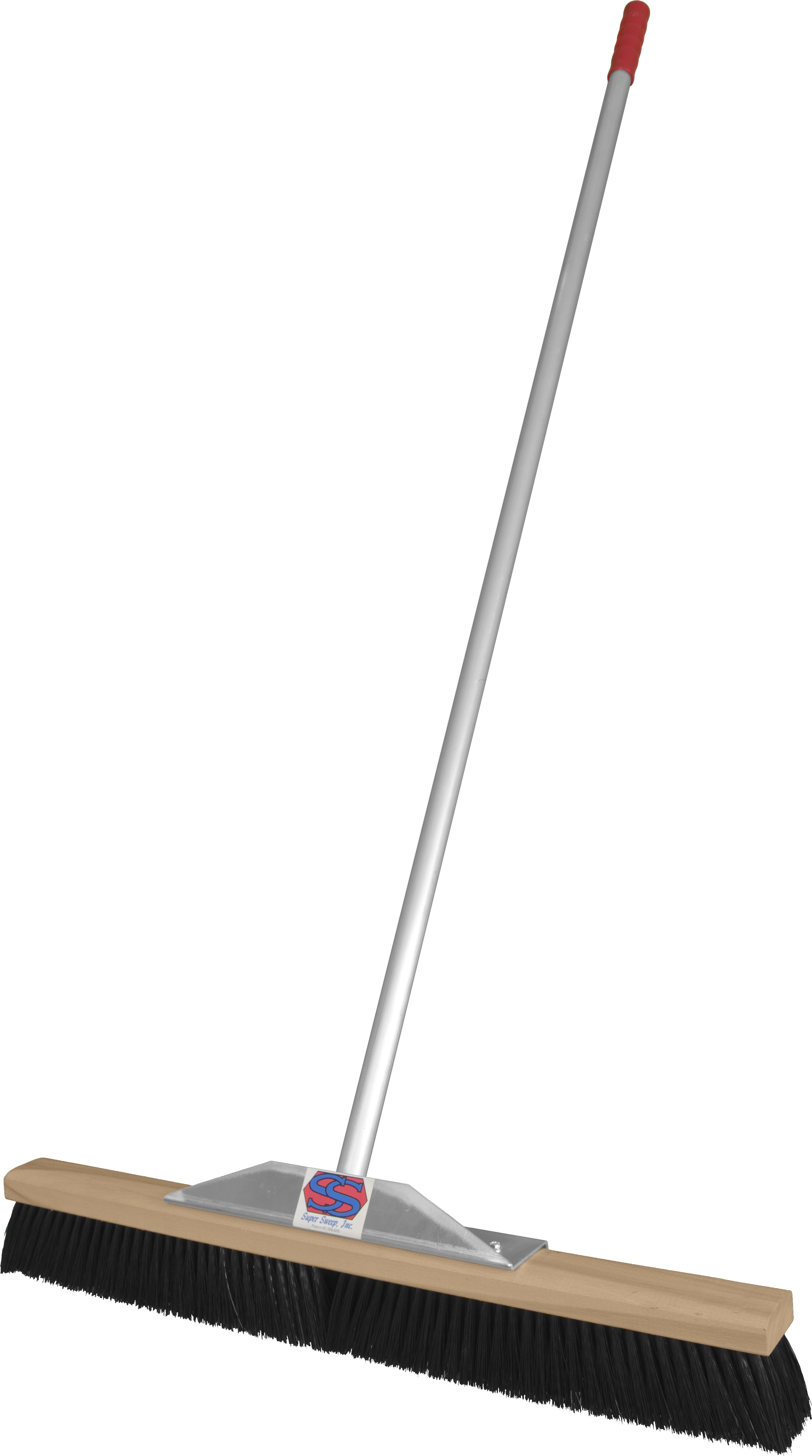 30" Black Poly Super Sweeper Broom