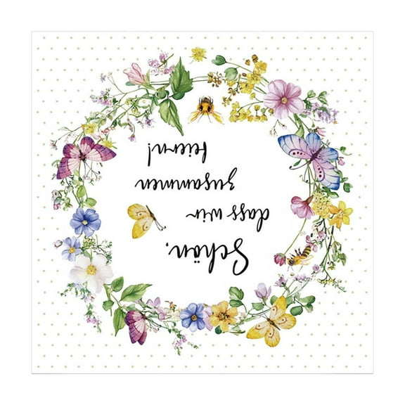 Easter Disposable Napkins, Easter Flower Theme Party Party Napkin Set 40 Pcs