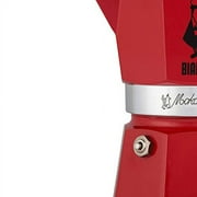 Bialetti 6 Cup Moka Stovetop Espresso Maker, Red