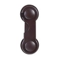 thumbnail image 3 of Cerradura para niños, cerradura para gabinete a prueba de bebés, multiusos, cerradura, cerradura para puerta de gabinete para niños, para gabinetes, Marrón, 3 of 10