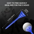 thumbnail image 5 of FINGER TEN Golf Tees Plastic 3 1/4 inch Unbreakable Upgraded Bulk 50/100 Pack Reduce Friction Side Spin Stable 83mm Long Tee for Men Women Practice, 5 of 7