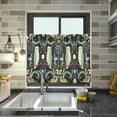 thumbnail image 4 of Yayeee Kitchen Curtains Light Filtering 27"x24" Rod Pocket Short Cafe Window Panel, Mystical Owls Pattern, 4 of 7