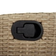 thumbnail image 3 of vidaXL 7 Piece Garden Dining Set with Cushions Beige Poly Rattan, 3 of 5