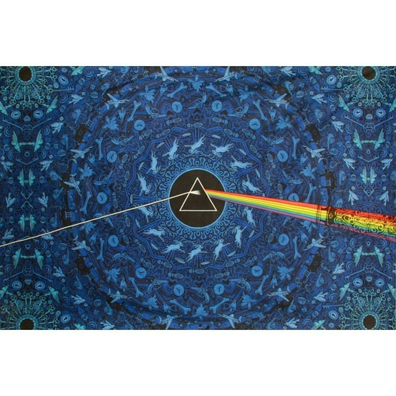 Sunshine Joy 3D Pink Floyd The Dark Side Of The Moon Tapestry Lyrics Blue 60x90 Inches