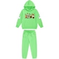 thumbnail image 3 of Favoffer Winter Kid Outfits Girl Boy Long Sleeve Hoodie & Pants Set Top and Long Sweatpants Sweatsuit Toddler Warm Daily Travel Home Play 2-13Y, 3 of 5