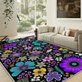thumbnail image 2 of 6'x9' rustic rug runner under desk rug outdoor winter rug under table rug for dining table washable living room rug, 2 of 10