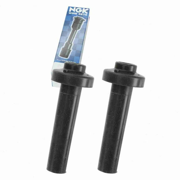 2 pc NGK 58909 Ignition Coil Boots for 02508 114031 2508 35-7002 36-2020 50007 50007-1 671-4049 702424 727424 SPB110 SPP47 SPP47E Direct Spark Plug Wire