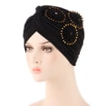 thumbnail image 3 of Hot Sales LSONABXA Saving $5 Black Heardband for Women Head Hat Wrap Cap Cover Turban Headwear Ethnic Cap Heardband Women Headscarf for Women, 3 of 3