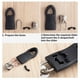 thumbnail image 5 of Guardurnaity Tirador de cremallera de repuesto para ropa, fijador de cremallera para bolsa de viaje, 5 uds. Accesorios de disfraces negro 8 # 10 piezas, 5 of 6
