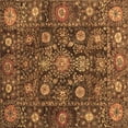 thumbnail image 1 of Ahgly Company Indoor Square Oriental Brown Traditional Area Rugs, 7' Square, 1 of 4