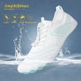 thumbnail image 3 of Hiking Barefoot Shoes for Women Men Non-Slip & Breathable Athletic Lightweight Barefoot Wide Toe Water Shoes for Walking,Running,and Swimming Moon White 39, 3 of 5