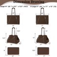 thumbnail image 3 of Bolsa de Playa Tote QOGiR Neopreno Marrón Extra Grande con Bolsillo Interior, 3 of 8