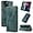 Green, variant on Vintage Wallet Stand Phone Case for Google Pixel 7 6 5/7 6 Pro 6A 5A, Magnetic Closure Card Holder Back Cover, Business Skin-Friendly Protective Shell(Black,Pixel 5)