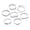 Sets Silver, variant on Grofry 7 Pcs Knuckle Rings for Women Teen Gold Twist Moon Leaf Double Cross Layered Rings Stacking Rings for Birthdays Anniversaries