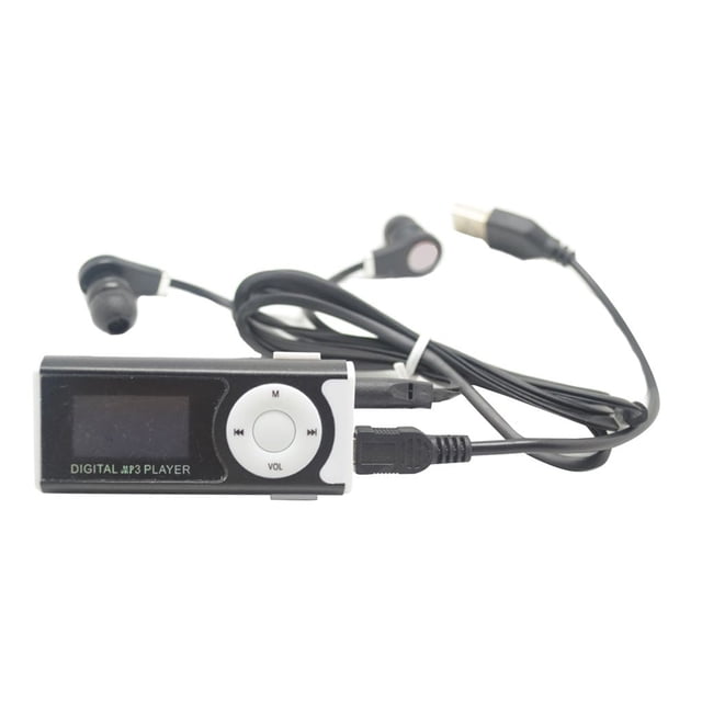 Digital Music MP3 Player Mini USB OLED Screen MP3 Support 16/32GB Micro SD TF Card Light Clip Design Flashlight,Maoww