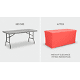 thumbnail image 6 of AK Trading 6 Ft Coral Fitted Polyester Tablecloth 72 x 30 x 30 Inches for Events, 6 of 16