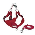 thumbnail image 2 of Cheers.US 2Pcs/Set Pet Chest Strap Reflective Strips Anti-escape Breathable Universal Pet Dogs Cats Training Harness Leash Kit for Walking Dog, Outdoor Activities, Traveling, 2 of 7