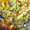 thumbnail image 2 of Outdoor Living and Style Blue and White Birds of a Feather Outdoor Canvas Square Wall Art Decor 24", 2 of 2