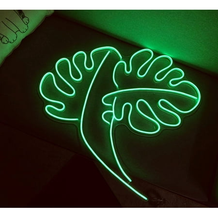 

Glowneon Monstera Leafs Neon Signs Plant Neon Sign Garden Home Decor