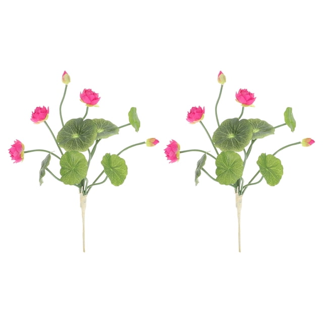 KAKOWELY piezas de flores artificiales de loto falso, adorno de loto, decoración para el hogar