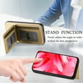 thumbnail image 5 of For Google Pixel 9A Wallet Phone Case,Twill Pattern Design,With Card Slots,Flip Premium PU Leather Magnetic Closure Kickstand Heavy Duty Protective Shockproof Rugged Phone Case,Khaki, 5 of 9
