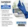 thumbnail image 4 of SAFESKIN Ultralight Disposable Nitrile Gloves - 2.0 Mil, Blue, X-Large,  1000 Count - Powder Free, Latex Free, All Purpose, Food Prep, Cooking, General Household Use, 4 of 8